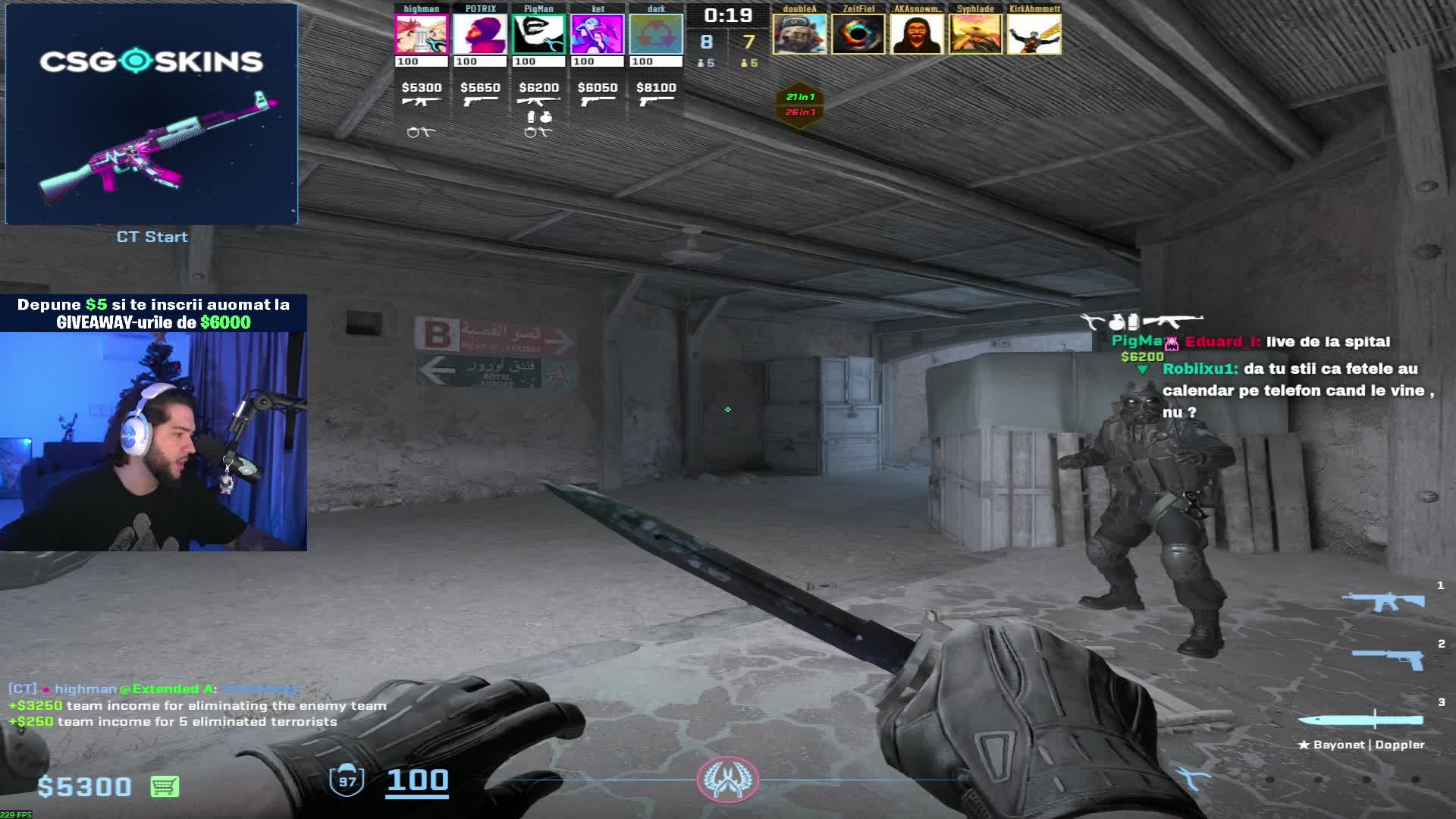 Kick Highman Highman clipped by addon295
